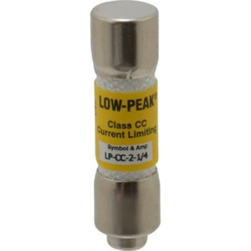 Bussmann 300 VDC, 600 VAC, 2.25 Amp, Time Delay General Purpose Fuse Fuse Holder Mount, 1-1/2 OAL, 20 at DC, 200 at AC (RMS) kA Rating, 13/32 Diam LP-CC-2-1/4 - 74760638