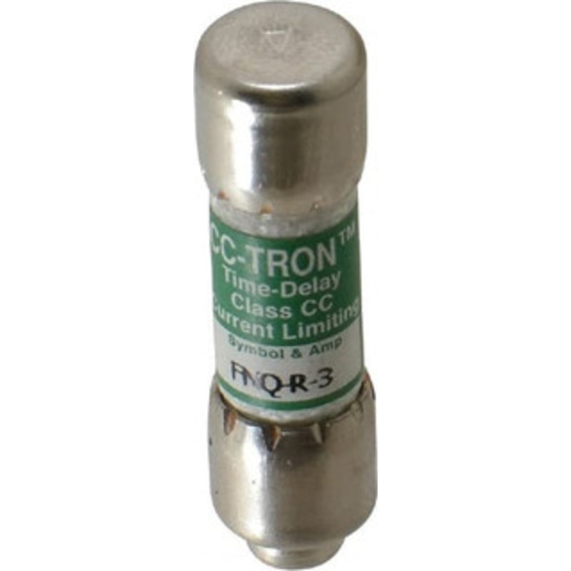 Bussmann 300 VDC, 600 VAC, 3 Amp, Time Delay General Purpose Fuse Fuse Holder Mount, 1-1/2 OAL, 200 at AC (RMS) kA Rating, 13/32 Diam FNQ-R-3 - 75915777
