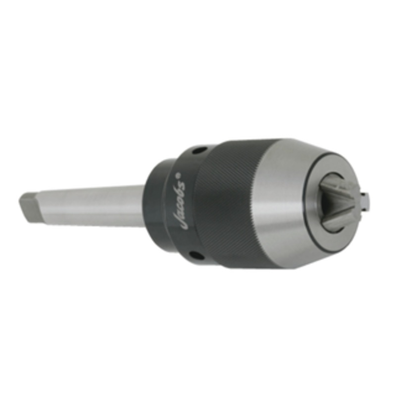 Jacobs Keyless Drill Chuck With Intergrated Shank, 1/8 to 5/8 Capacity, 3MT Shank - JK 160-MT3