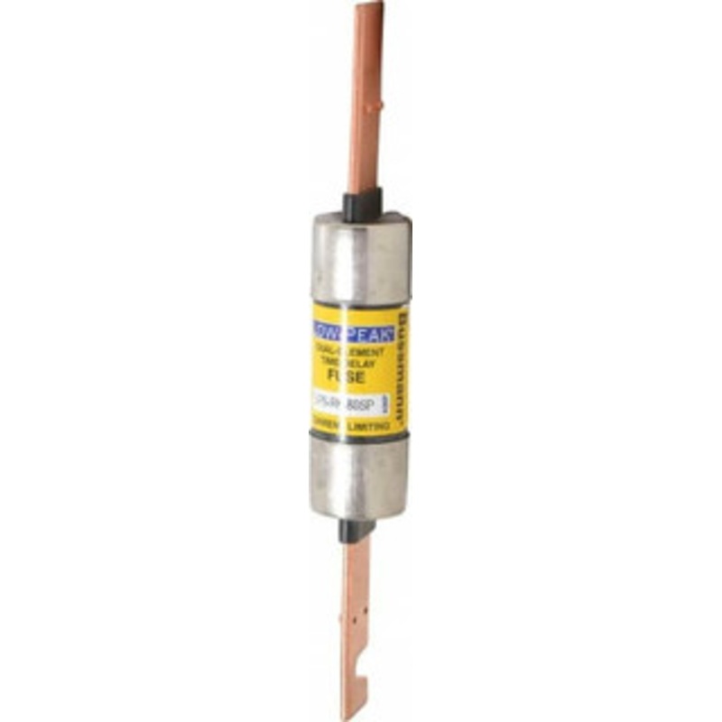 Bussmann 300 VDC, 600 VAC, 80 Amp, Time Delay General Purpose Fuse Bolt-on Mount, 7-7/8 OAL, 100 at DC, 300 at AC (RMS) kA Rating, 1-5/16 Diam LPS-RK-80SP - 74973546