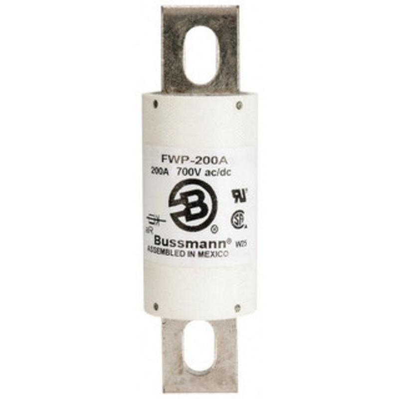 Bussmann 700 VAC/VDC, 200 Amp, Fast-Acting Semiconductor/High Speed Fuse Stud Mount Mount, 5-3/32 OAL, 200 (RMS), 50 at DC kA Rating, 1-1/2 Diam FWP-200A - 75383034