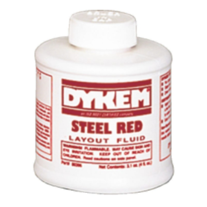 Dykem Steel Red Layout Fluid, 4 oz. - 80396