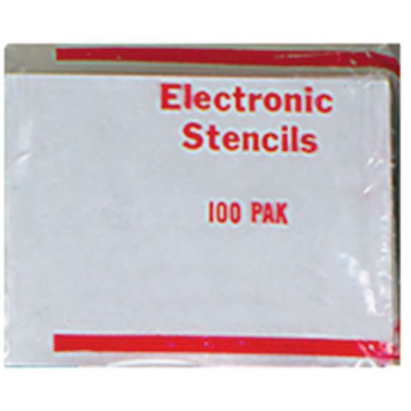 Etch-O-Matic Electronic Marking System Refill, Stencils (100-Pak)