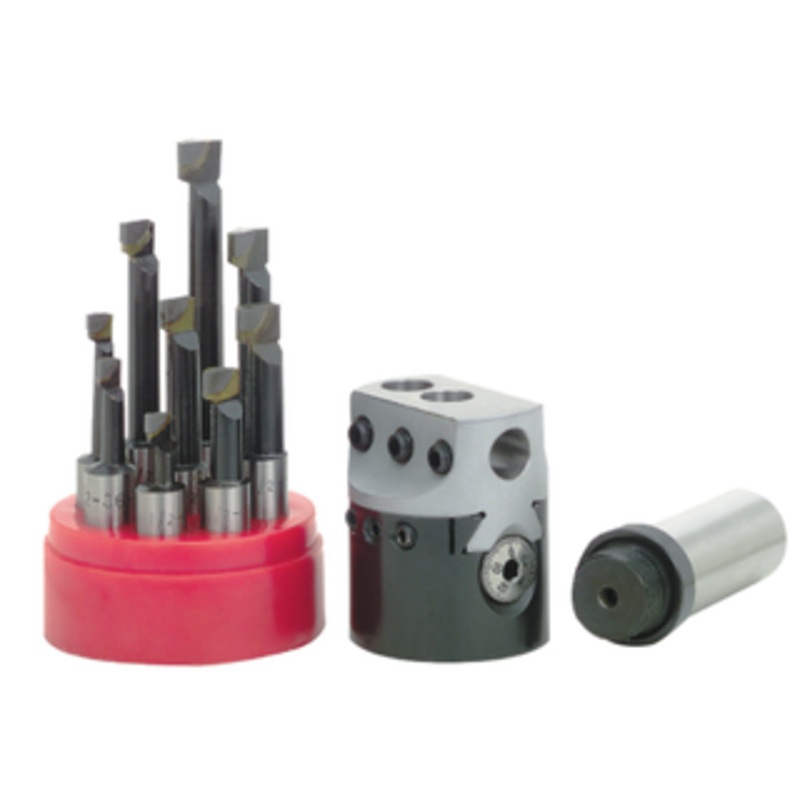 Precise 1 Straight Shank 7/8-20 Thread 2 Boring Head Combo Set w/Boring Bars - BHS-202 1