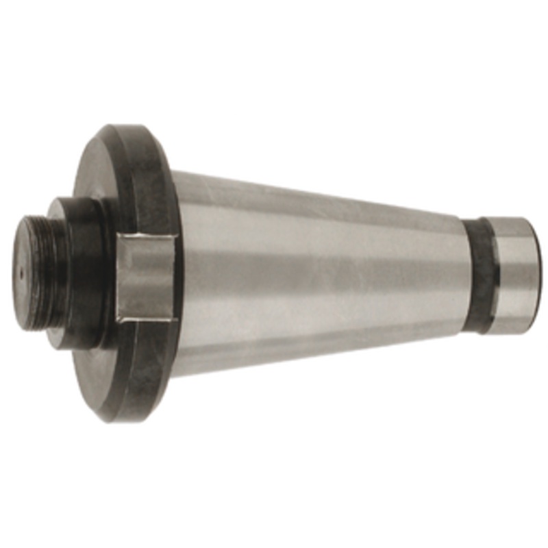 Precise #50 National Taper, 1-1/2-18 Thread Boring Head Shank with 1-8 Draw Bar & Drive Flange