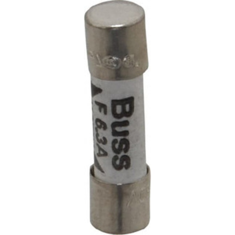 Bussmann 250 VAC, 32 VDC, 6.3 Amp, Fast-Acting Miniature Ceramic Fuse 20mm OAL, 5mm Diam GDA-6.3A - 84680875
