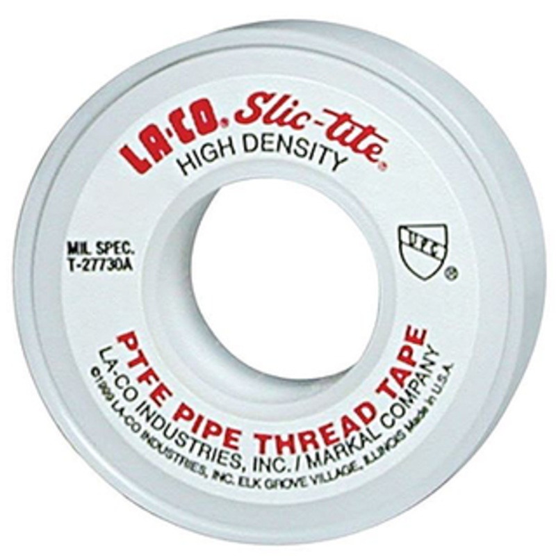 La-Co Slic-Tite PTFE Thread Seal Tape, 1/2 Tape Width 300 Length - 44082