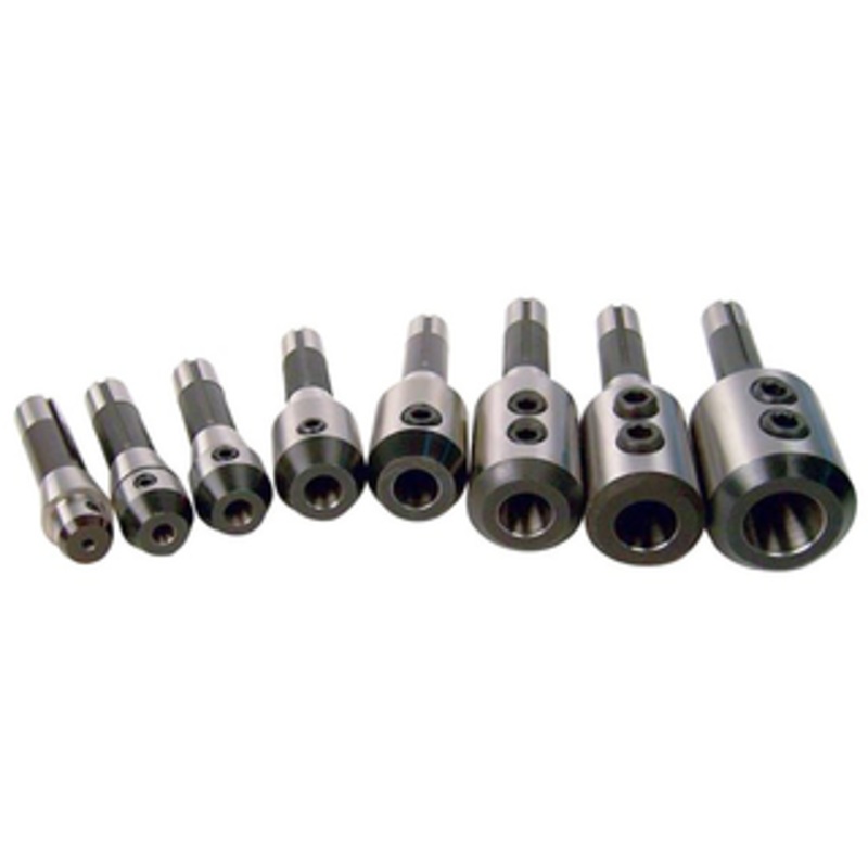 Precise 8 Piece R8 Precision End Mill Adapter Set