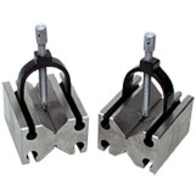 Precise Steel V-Block Matched Pair 31.75 to 2-1/8 Capacity, 90 Angle - 97-075-6