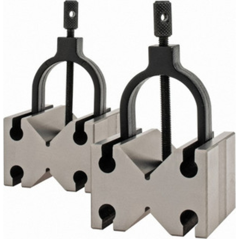 Steel V-Block Matched Pair 25.4 to 1-1/2 Capacity, 90 Angle - 97-074-9