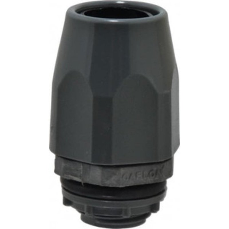 Thomas & Betts 3/8 Trade Liquidtight Conduit Connector Thermoplastic, Insulated, Straight Connector, Threaded Connection LT43C - 54087820