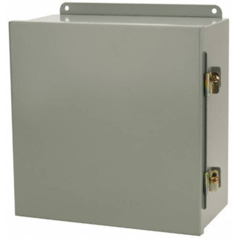 Cooper B-Line NEMA 12, 13 Steel Standard Enclosure with Hinge Flat Cover 12 Wide x 12 High x 6 Deep, Dirt-tight & Dust-tight 78205170022 - 88647268