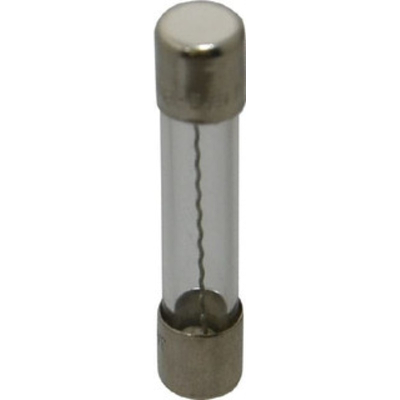 Ferraz Shawmut 125 VAC, 12 Amp, Fast-Acting Miniature Glass Fuse Clip Mount, 1-1/4 OAL, 10 at AC kA Rating, 1/4 Diam GGC12-MSC - 54008826