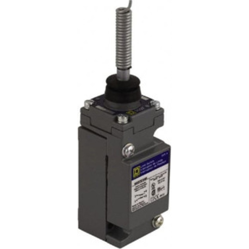 Square D SPDT, NC/NO, 600 VAC at 1.20 Amp, 600 VDC at 0.10 Amp, Screw Terminal, Steel Spring Actuator, General Purpose Limit Switch 1, 2, 4, 6, 12, 13, 6P NEMA Rating, IP66 IPR Rating 9007C54K - 59760280