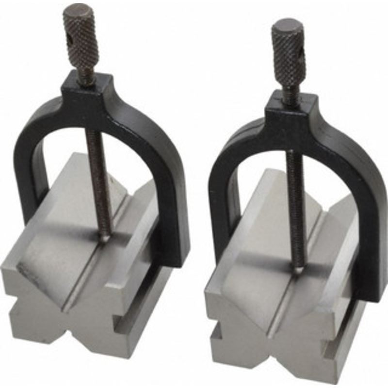 Steel V-Block Matched Pair 17.46 to 1-1/2 Capacity, 90 Angle - 97-073-1
