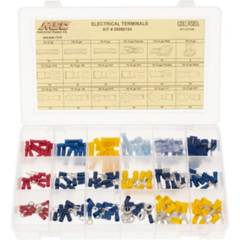 Value Collection 175 Piece, Electrical Terminal Fastener Kit NFC-KIT238 - 06885164