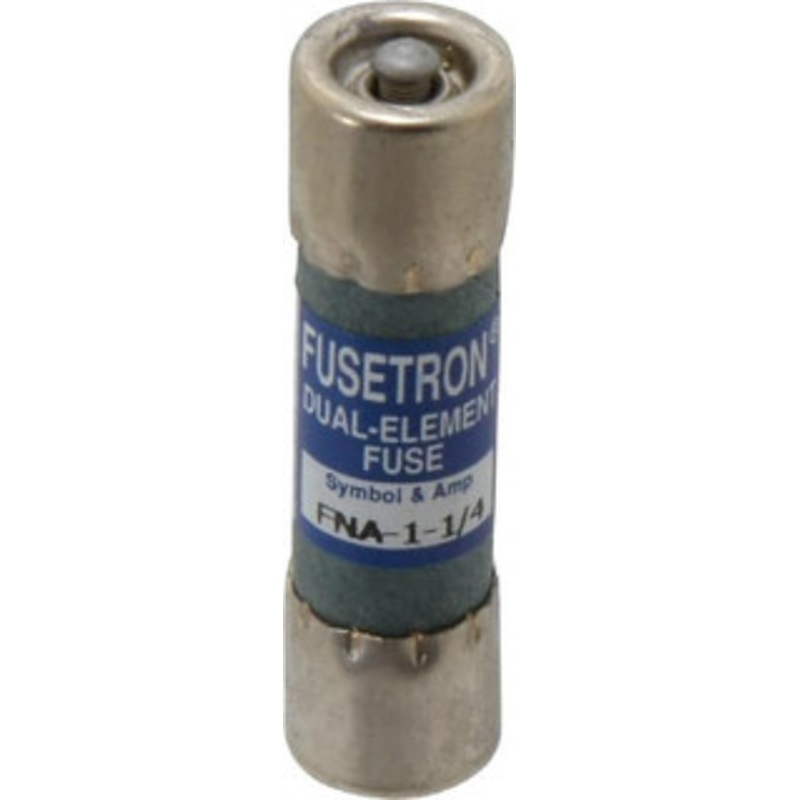 Bussmann 250 VAC, 1.25 Amp, Time Delay Pin Indicator Fuse Fuse Holder Mount, 1-1/2 OAL, 10 at 125 V kA Rating, 13/32 Diam FNA-1-1/4 - 81739468