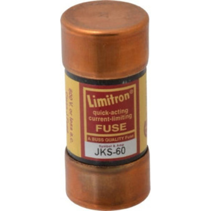 Bussmann 600 VAC, 60 Amp, Fast-Acting General Purpose Fuse Fuse Holder Mount, 2-3/8 OAL, 200 (RMS) kA Rating, 1-1/16 Diam JKS-60 - 74975731