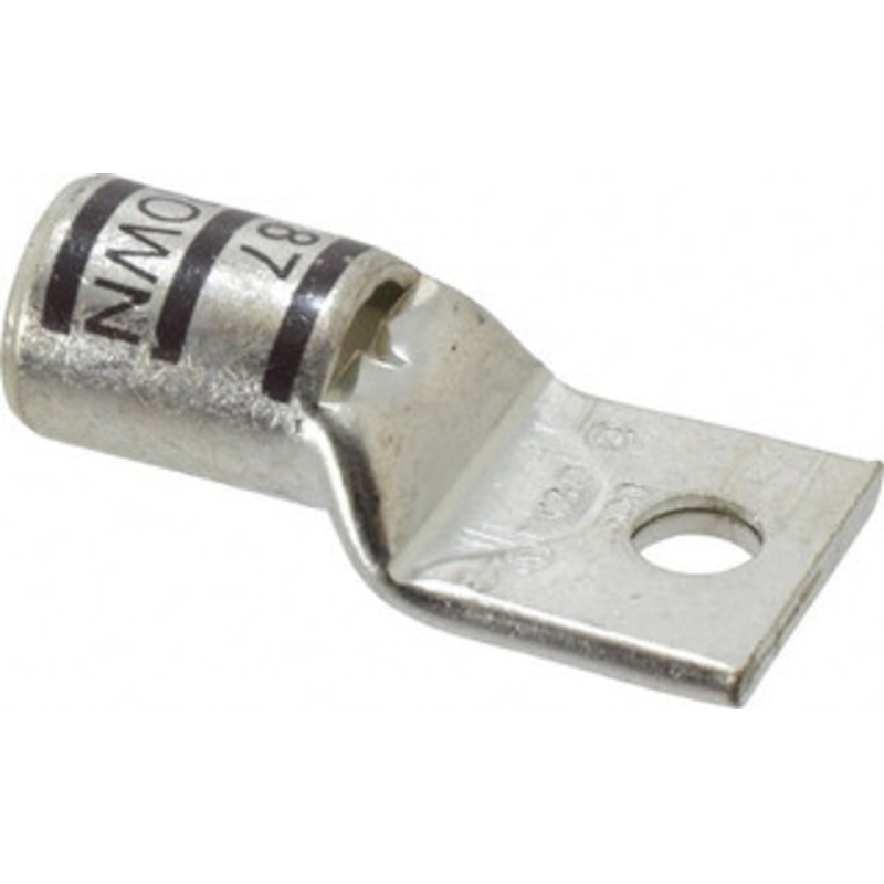 Thomas & Betts 500 kcmil Wire Noninsulated Compression Connection Square Ring Terminal 1/2 Stud, 3.3 OAL x 1.61 Wide, Tin Plated Copper Contact 54118 - 54057005