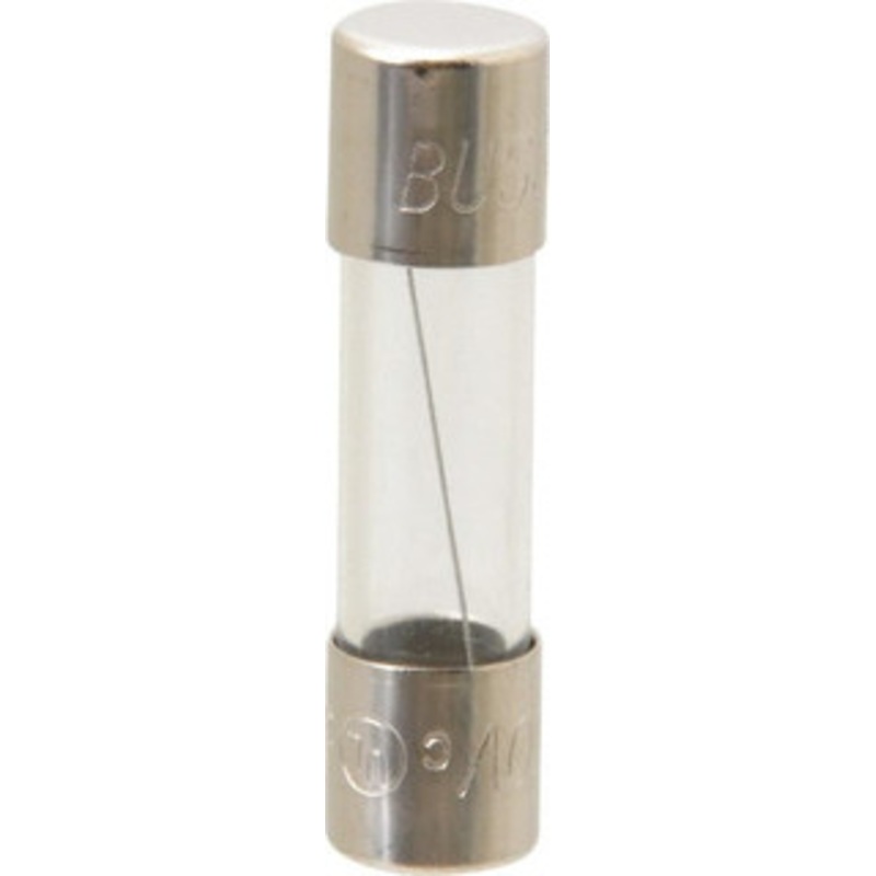 Bussmann 250 VAC, 32 VDC, 5 Amp, Fast-Acting Miniature Glass Fuse 25.4mm OAL, 10 at 125 V kA Rating, 1/4 Diam AGX-5 - 71924146