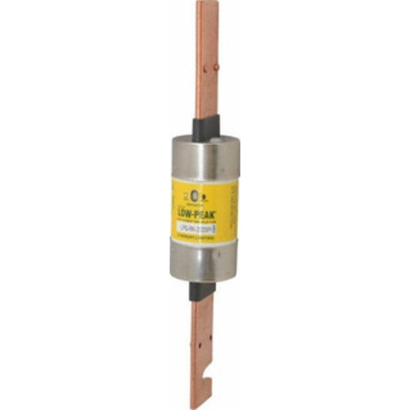 Bussmann 300 VDC, 600 VAC, 200 Amp, Time Delay General Purpose Fuse Bolt-on Mount, 9-5/8 OAL, 100 at DC, 300 at AC (RMS) kA Rating, 1-39/64 Diam LPS-RK-200SPI - 92129915