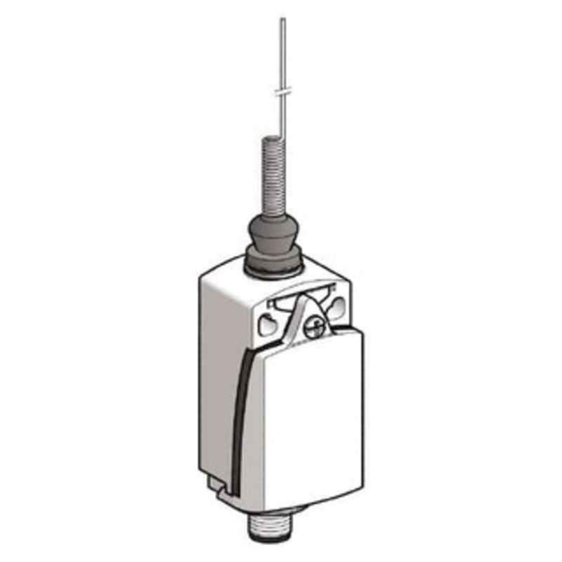 Telemecanique Sensors SPDT, NC/NO, 240 VAC, 250 VDC, Screw Terminal, Cat Whisker Actuator, General Purpose Limit Switch 1, 2, 4, 6, 12, 13 NEMA Rating, IP66, IP67 IPR Rating XCKD2106M12 - 59759837