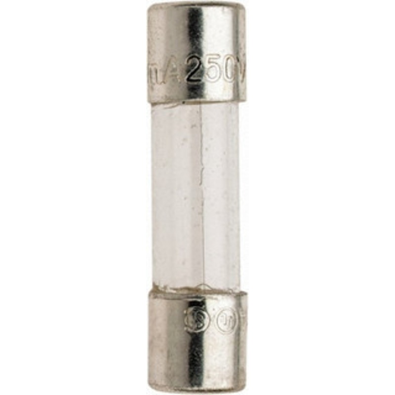 Bussmann 250 VAC, 32 VDC, 0.25 Amp, Fast-Acting Miniature Glass Fuse 20mm OAL, 10 at 125 V kA Rating, 5mm Diam GMA-250-R - 71917819