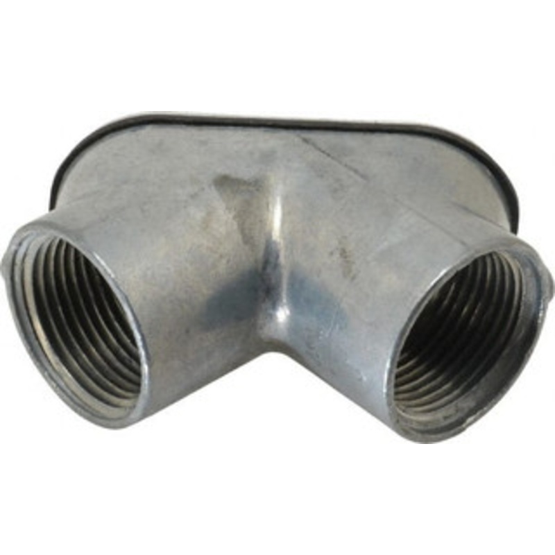 Thomas & Betts 1 Trade Rigid/Intermediate (IMC) Conduit Elbow Die Cast Zinc, Noninsulated, Angled Connector, Threaded Connection HL603 - 73124141