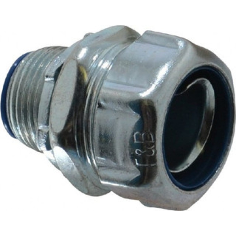 Thomas & Betts 3/4 Trade Liquidtight Conduit Connector Steel, Insulated, Straight Connector, Threaded Connection 5333 - 54058516