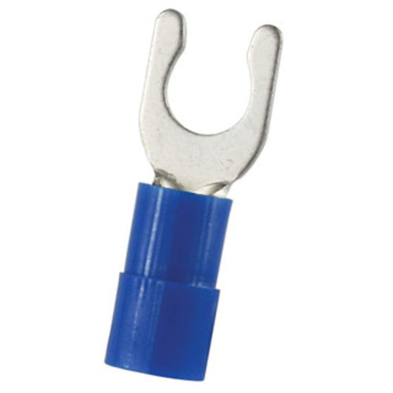 Value Collection Fork Terminals, Terminal Type: Locking, Insulation Type: Partially Insulated, Connection Type: Crimp, Compatible Wire Size (sq mm): 1.5-2.5 (mm), Compatible Wire Size (AWG): 16-14, Stud Size (mm): 5.3 LSNYS2-5 - 14736821