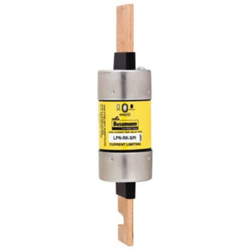 Bussmann 250 VAC/VDC, 150 Amp, Time Delay General Purpose Fuse Bolt-on Mount, 7-1/8 OAL, 100 at DC, 300 at AC (RMS) kA Rating, 1-19/32 Diam LPN-RK-150SPI - 92129543