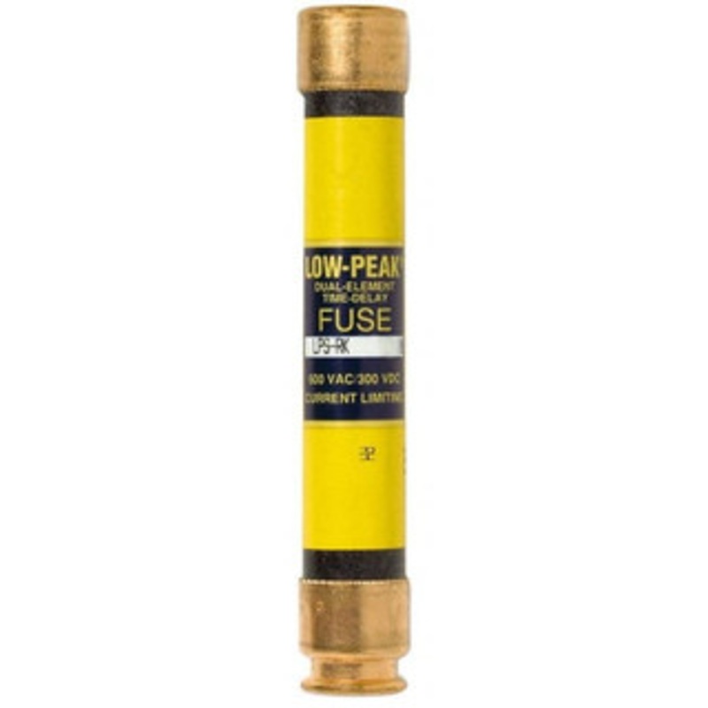 Bussmann 300 VDC, 600 VAC, 1.6 Amp, Time Delay General Purpose Fuse Fuse Holder Mount, 127mm OAL, 100 at DC, 300 at AC (RMS) kA Rating, 13/16 Diam LPS-RK-1-6/10SP - 74874934