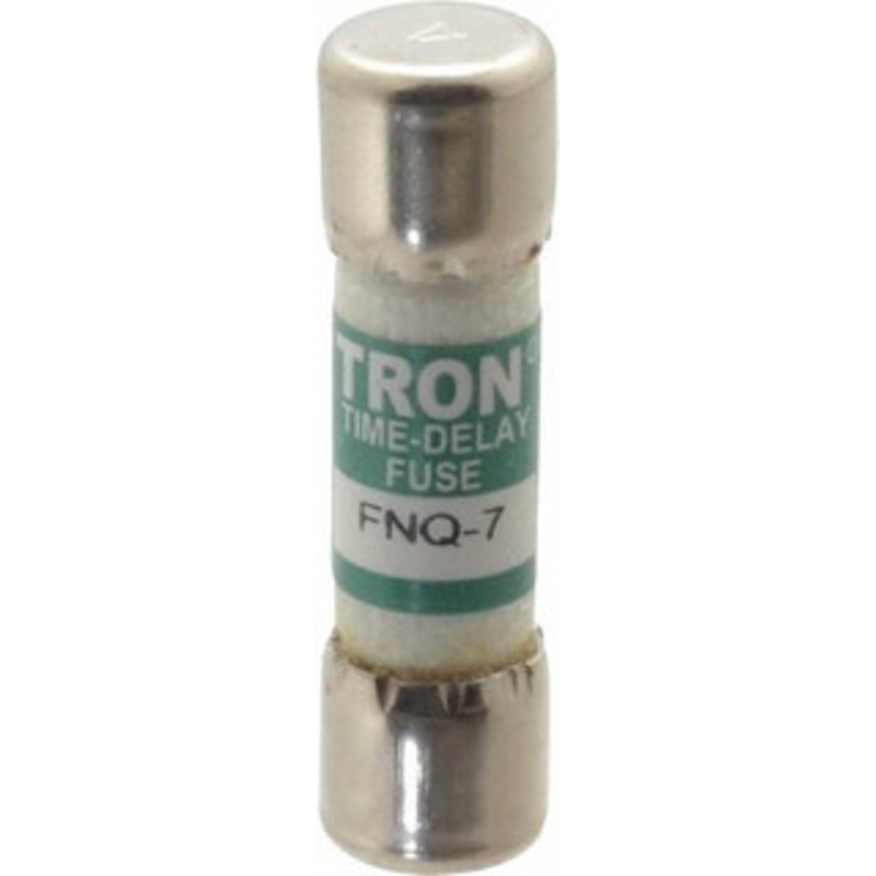 Bussmann 500 VAC, 7 Amp, Time Delay General Purpose Fuse Fuse Holder Mount, 1-1/2 OAL, 10 at AC kA Rating, 13/32 Diam FNQ-7 - 75915538