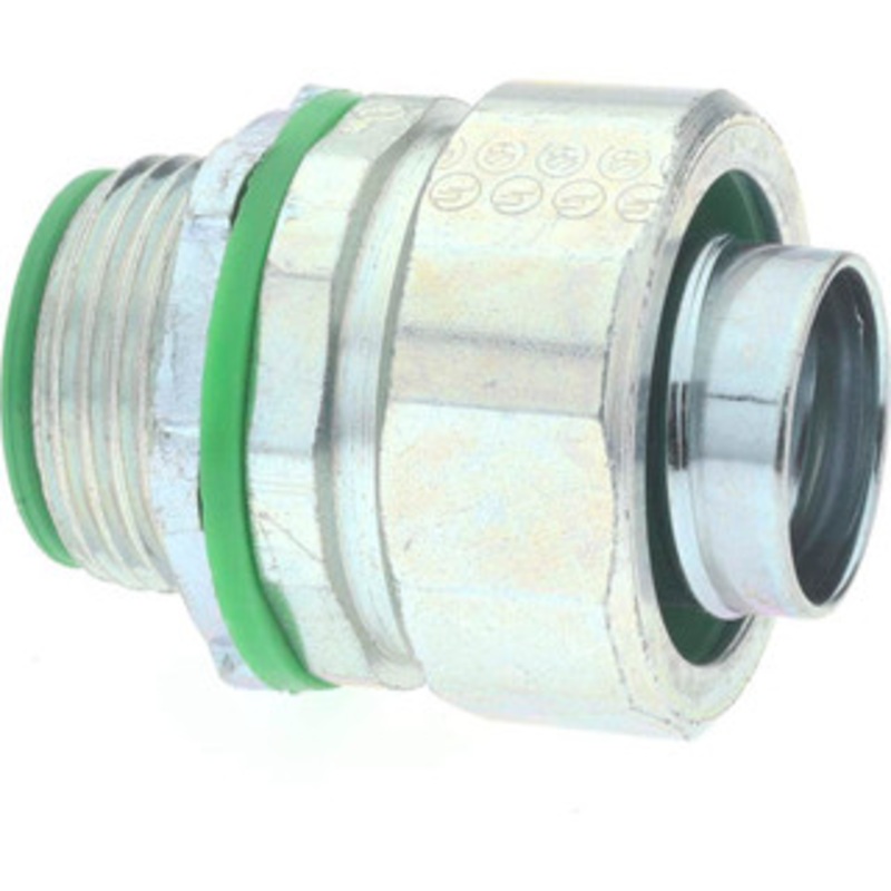 Crouse-Hinds 3/4 Trade Liquidtight Conduit Connector Steel, Insulated, Straight Connector, Threaded Connection LTBK75 - 04517439
