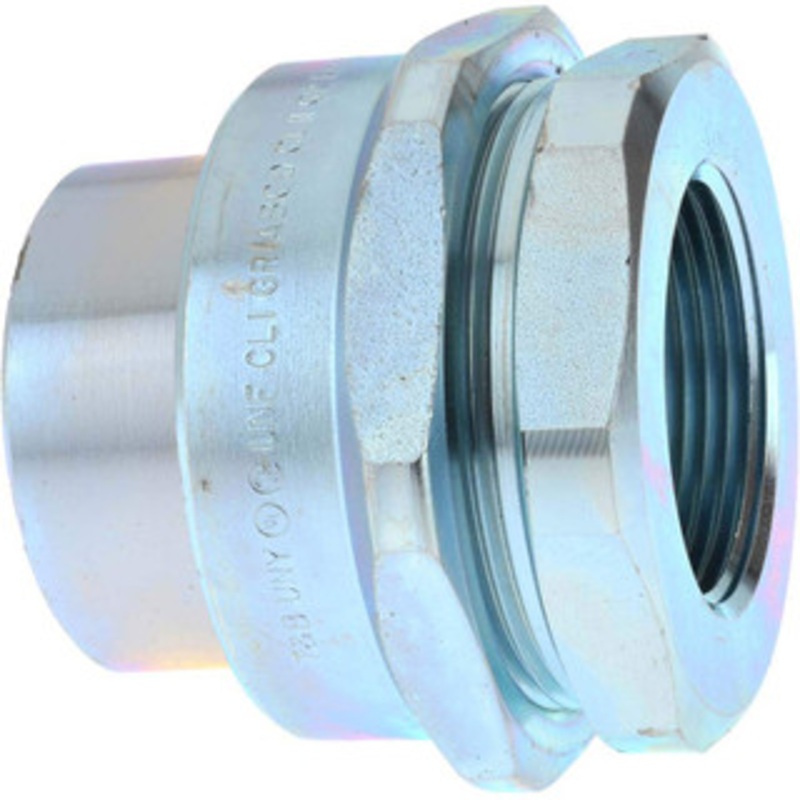 Thomas & Betts 1-1/4 Trade Rigid/Intermediate (IMC) Conduit Female Union Steel, Noninsulated, Straight Connector, Threaded Connection UNF 405-TB - 54117882