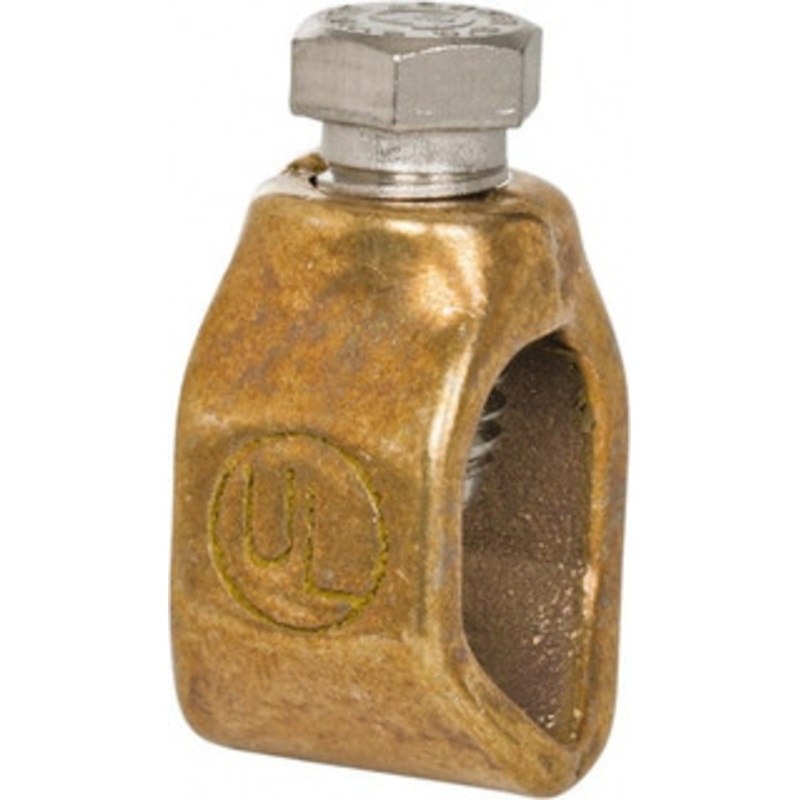 Thomas & Betts 2 to 10 (Solid) AWG Compatible Single-Nut Rod Clamp Copper Alloy, 2-3/32 OAL, CSA Certified, RoHS Compliant, UL Listed JAB12H - 73123903