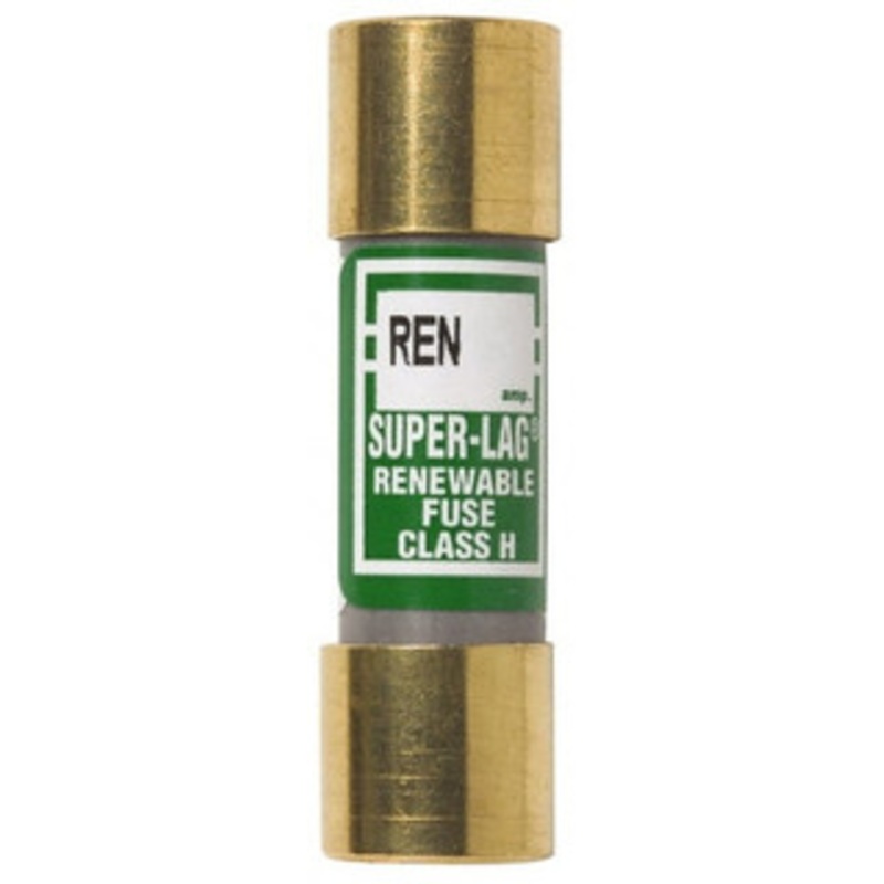 Bussmann 250 VAC, 3 Amp, Time Delay Renewable Fuse Fuse Holder Mount, 50.8mm OAL, 10 (RMS) kA Rating, 9/16 Diam REN-3 - 75380642