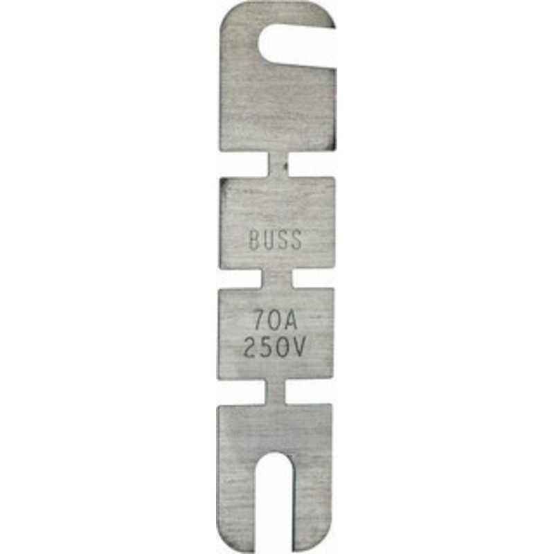 Bussmann 250 VAC, 70 Amp, Time Delay Renewable Fuse 10 (RMS) kA Rating LKN-70 - 75271056