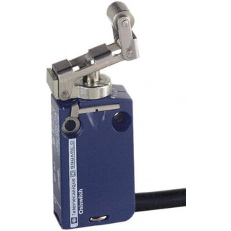 Telemecanique Sensors SPDT, NC/NO, 240 VAC, 250 VDC, Removable Cable Terminal, Roller Plunger Actuator, General Purpose Limit Switch 1, 2, 6, 12, 13, 4X, 6P NEMA Rating, IP66, IP67, IP68 IPR Rating XCMD2124L1 - 59759654