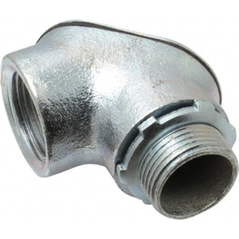 Crouse-Hinds 1 Trade Rigid/Intermediate (IMC) Conduit Elbow Malleable Iron, Insulated, Angled Connector, Threaded Connection 812 - 04801965