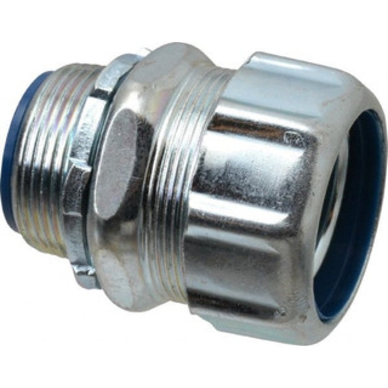 Thomas & Betts 1-1/4 Trade Liquidtight Conduit Connector Steel, Insulated, Straight Connector, Threaded Connection 5335 - 54058532