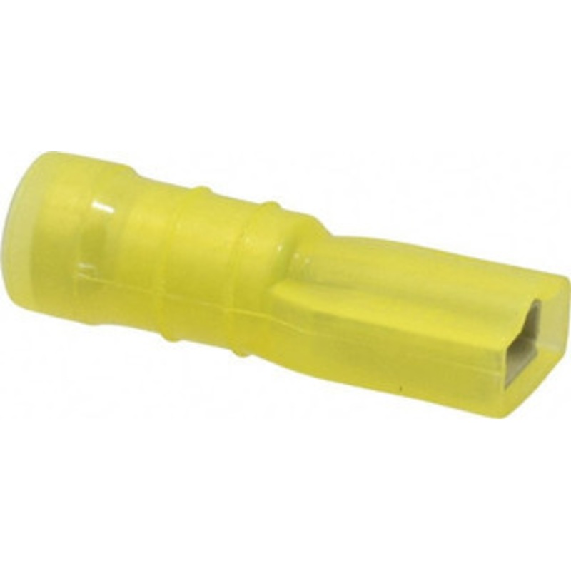 Thomas & Betts 12 to 10 AWG Fully Insulated Female Wire Disconnect 1/4 Tab, Yellow, CSA Certified, RoHS Compliant, UL 94 V-2, UL File E66716, UL Listed 10RC-2577 - 54062989