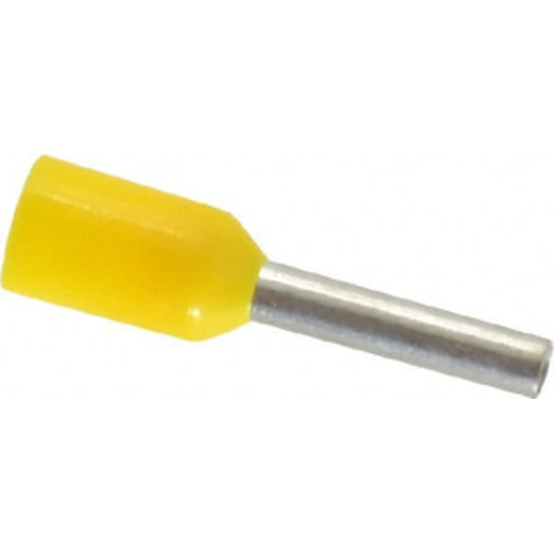 ACI Advance Controls, Inc. 18 AWG, Partially Insulated, Crimp Electrical Wire Ferrule 8mm Long x 1.7mm Diameter Pin, 14.4mm Overall Length 107662 - 03217510