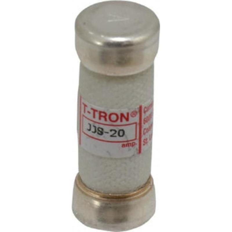 Bussmann 600 VAC, 20 Amp, Fast-Acting General Purpose Fuse Fuse Holder Mount, 1-1/2 OAL, 200 at AC (RMS) kA Rating, 9/16 Diam JJS-20 - 71921977