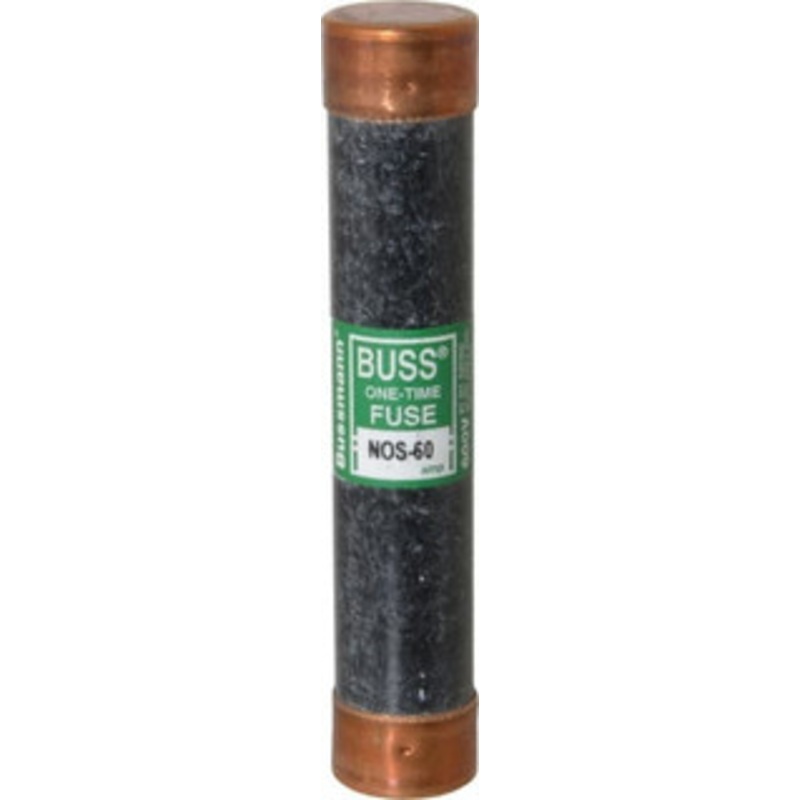 Bussmann 600 VAC, 60 Amp, Fast-Acting General Purpose Fuse Fuse Holder Mount, 5-1/2 OAL, 50 at AC/DC kA Rating, 1-1/16 Diam NOS-60 - 74740879