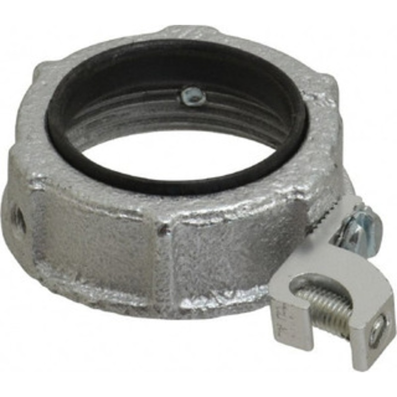 Crouse-Hinds 1-1/2 Trade Rigid/Intermediate (IMC) Conduit Bushing Malleable Iron, Partially Insulated, Threaded Connection HGLL 5 - 04506762