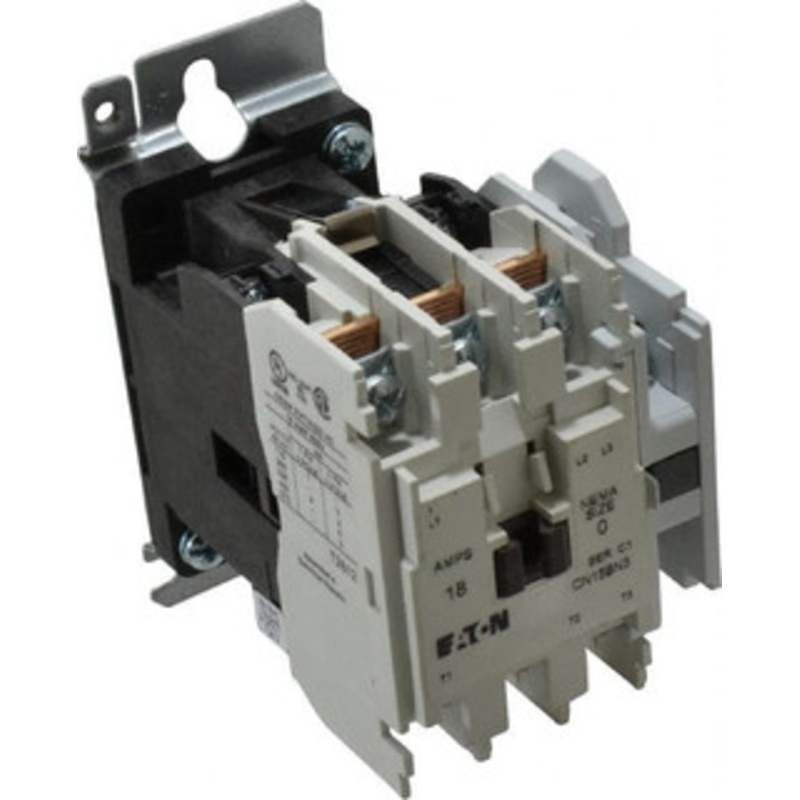 Eaton Cutler-Hammer 3 Pole, 110 VAC at 50 Hz, 120 VAC at 60 Hz and 600 Volt, 18 Continuous Amp, 1 hp, Open NEMA Combination Starter ABS Type Approved, cUL Listed, NEMA ICS 2-1993, UL Listed CN15BN3AB - 02353142
