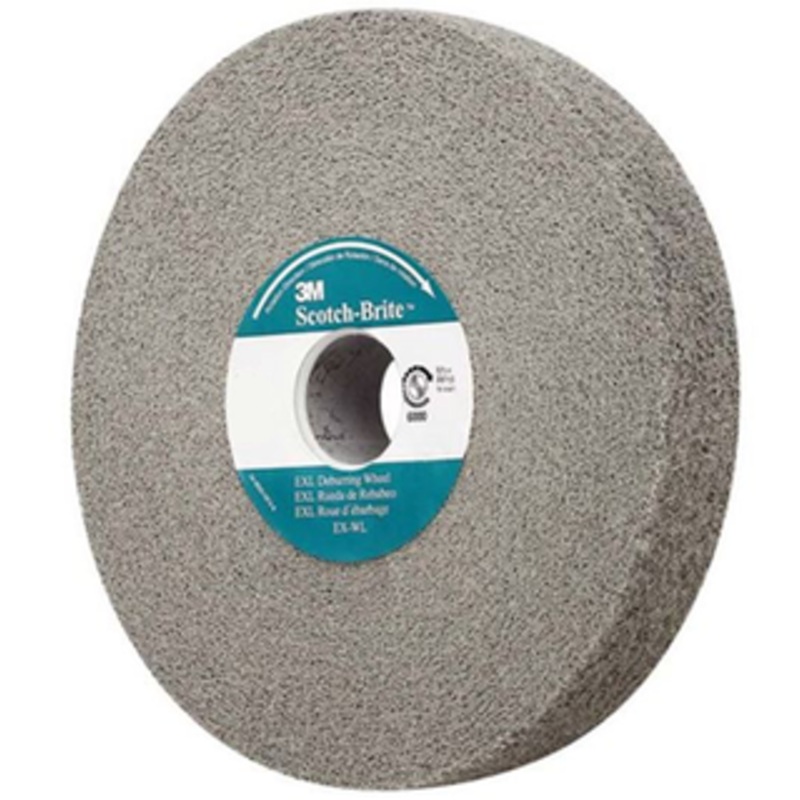 3M Scotch-Brite EXL Deburring Wheel(XL-WL), Fine Silicon Carbide, 12Dia. x 1W