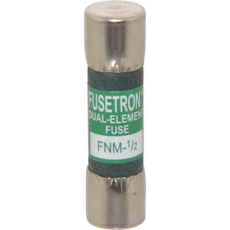 Bussmann 250 VAC, 0.5 Amp, Time Delay Supplemental Fuse Fuse Holder Mount, 1-1/2 OAL, 10 at 125 V kA Rating, 13/32 Diam FNM-1/2 - 76636414