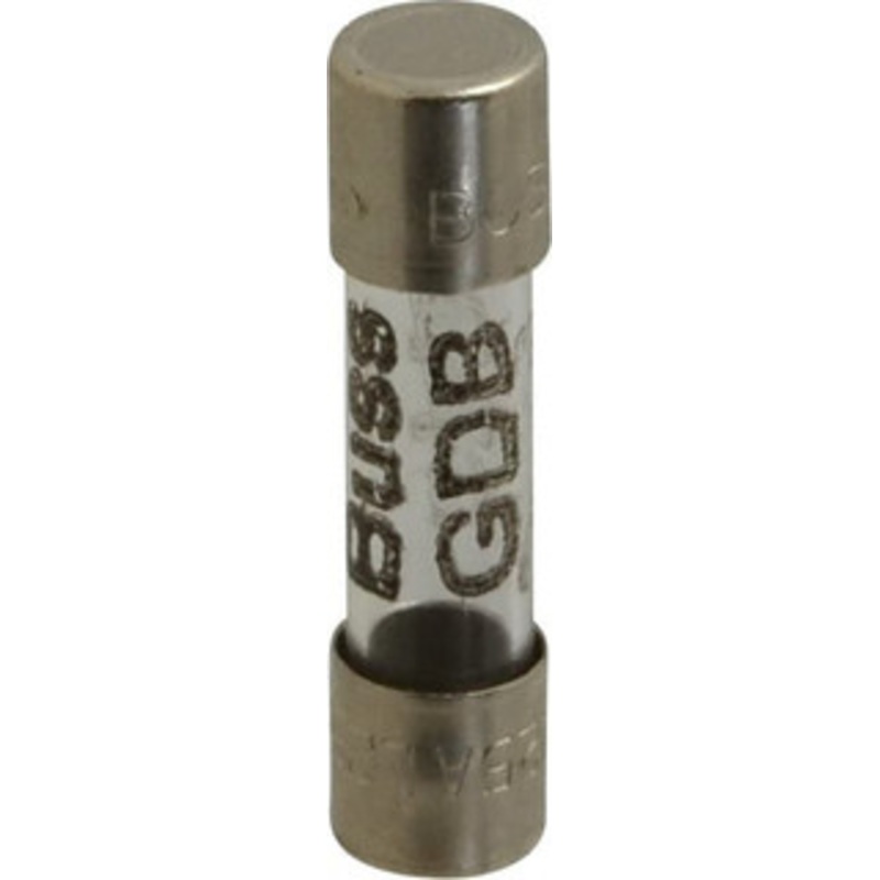 Bussmann 250 VAC, 32 VDC, 1.25 Amp, Fast-Acting Miniature Glass Fuse 20mm OAL, 5mm Diam GDB-1.25A - 74973769